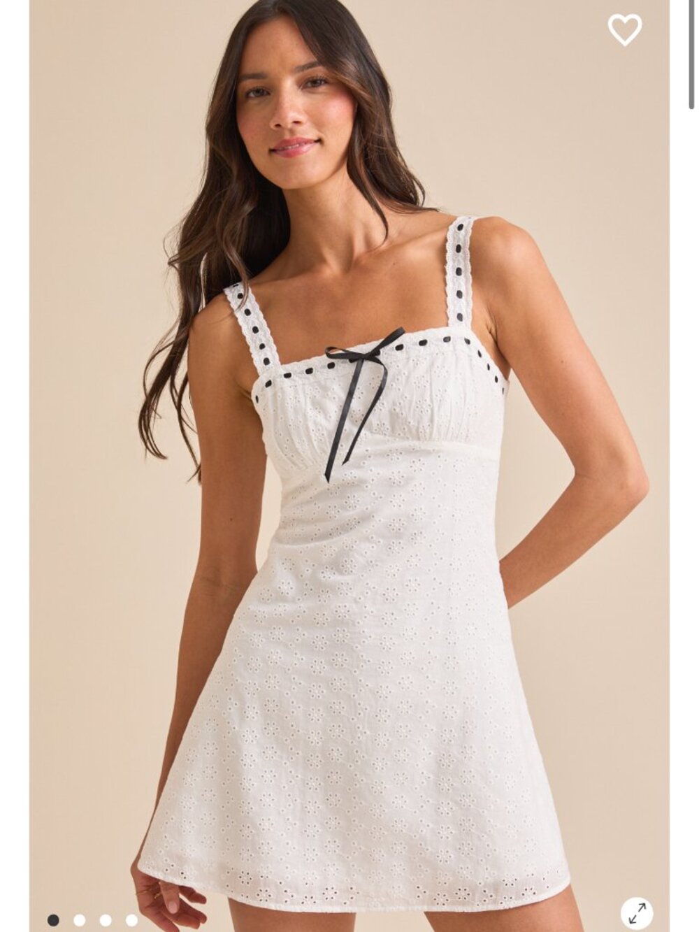 Altar'd State Brooklyn Eyelet Mini Dress NWT
